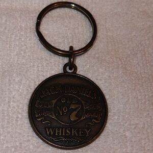Jack Daniels Brown Whiskey Accent Keychain